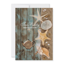 elegantes seashells Beach Brautparty Tee Party