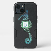 Elegantes Seepferd Monogram