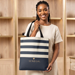 Elegantes Senegal Lieblingsort Custom Monogramm
