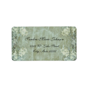 Elegantes Shabby-Chic-Blumen-Adressetikett Adressaufkleber