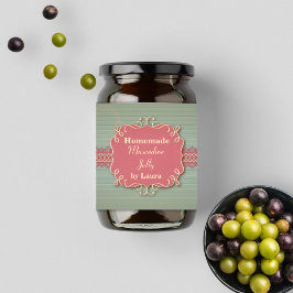 Elegantes Shabby Chic Land Food Label Kinderetiketten