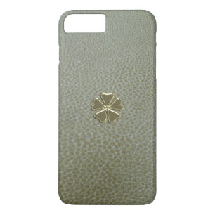 Elegantes Shamrock St.Patrick`s Day, grünes Leder Case-Mate iPhone Hülle