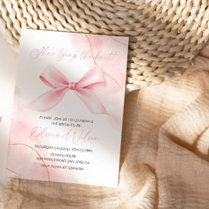 Elegantes "She's Tying the Knot"-Brautparty-Party Einladung