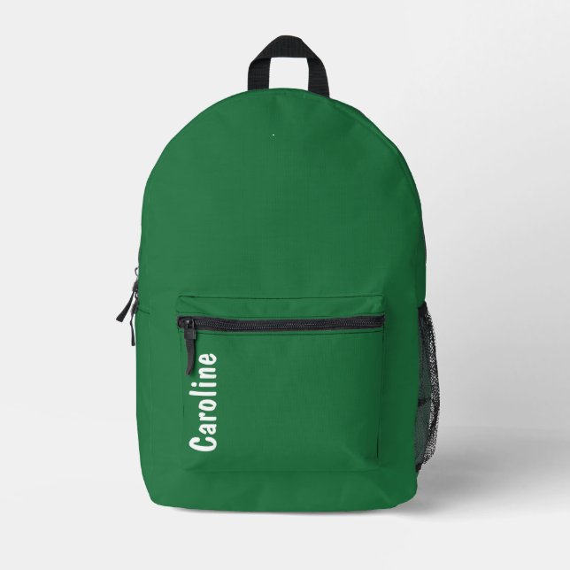 Elegantes Signature-Script-Monogramm Bedruckter Rucksack (Vorderseite)