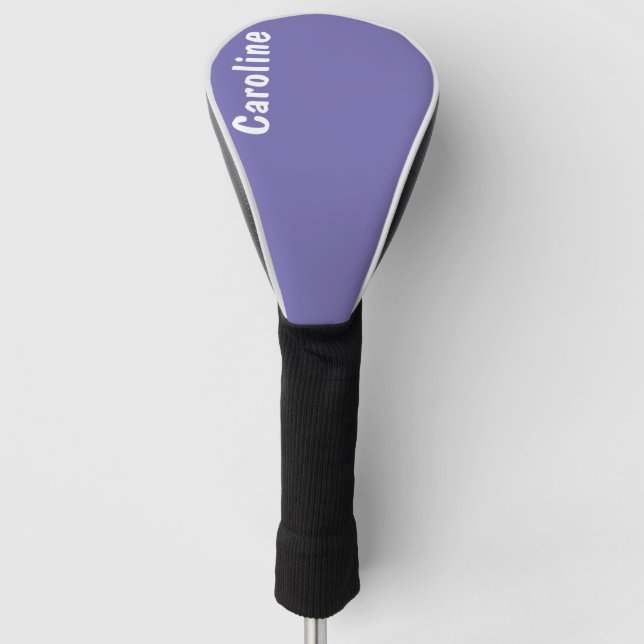 Elegantes Signature-Script-Monogramm Golf Headcover (Vorderseite)