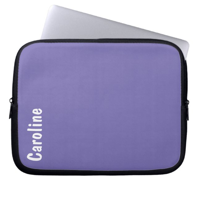 Elegantes Signature-Script-Monogramm Laptopschutzhülle (Vorderseite)