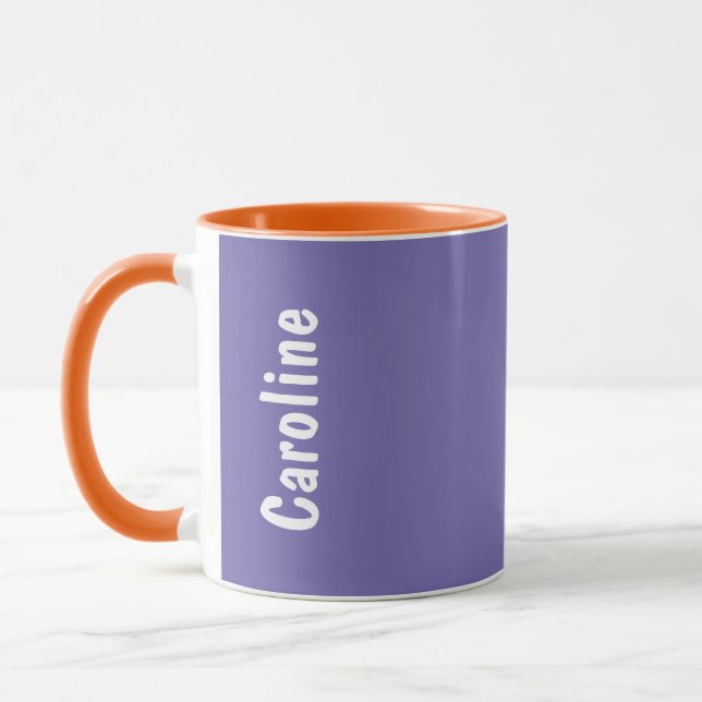 Elegantes Signature-Script-Monogramm Tasse (Links)