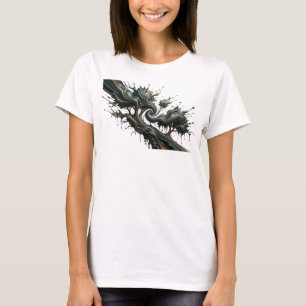 Elegantes Silber ABSTRACT ART Design T-Shirt