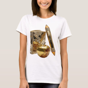 Elegantes Silber ABSTRACT ART Grafikdesign T-Shirt