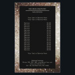 Elegantes Silber Gold Ō Flyer<br><div class="desc">Ein elegantes und raffiniertes Design mit einem digitalen Bild aus Silber-Gold-Glitzer. Achtung: Bei wird keine echte Folie verwendet, nur die Farbe deutlich aufgeprägt. Füge deine Daten, Logo, Firmendetails und Bilder in Minuten hinzu.</div>