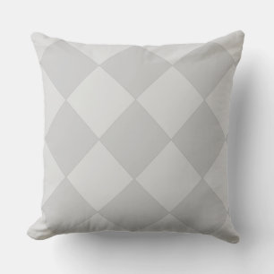 Elegantes Silber-Grau-Diamantmuster Kissen