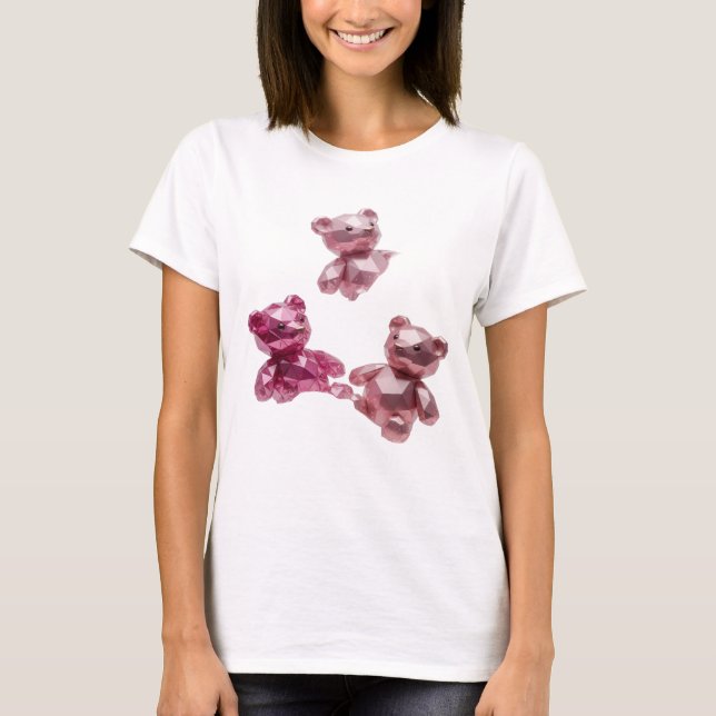 Elegantes Silbernes ABSTRACT ART Statement Design  T-Shirt (Vorderseite)