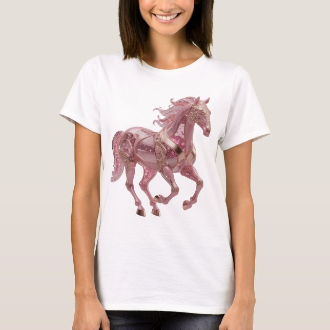 Elegantes silbernes ABSTRACT ART Statement Design T-Shirt (Vorderseite)