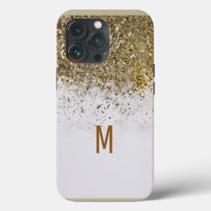 Elegantes silbernes goldenes Glitter individuell m iPhone 13 Pro Hülle