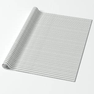 Elegantes silbernes Grau Stripes Packpapier