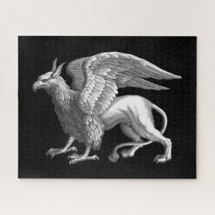 Elegantes Silver Gray / Graues Griffin Legendary B Puzzle