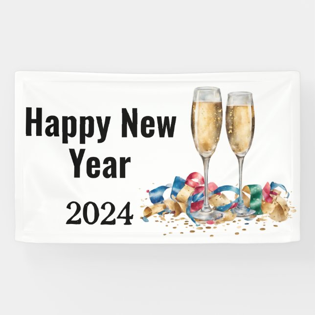 Elegantes Silvester-Party Banner (Horizontal)