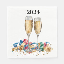 Elegantes Silvester-Party Serviette