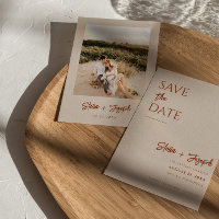 Elegantes Simple Boho Chic Foto Moderne Hochzeit