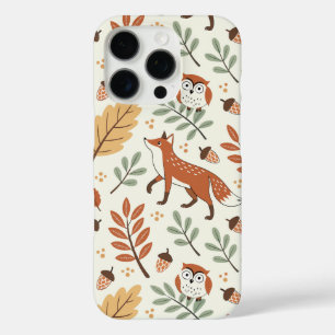 Elegantes skandinavisches Fall Pattern iPhone 16 Pro Hülle