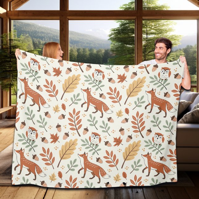 Elegantes skandinavisches Fall Pattern Fleecedecke (Von Creator hochgeladen)