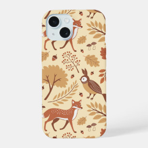 Elegantes skandinavisches Fall Pattern iPhone 15 Hülle