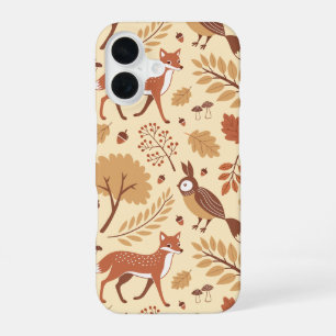 Elegantes skandinavisches Fall Pattern iPhone 16 Hülle
