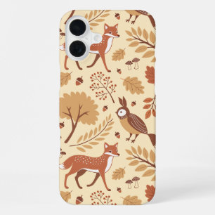 Elegantes skandinavisches Fall Pattern iPhone 16 Plus Hülle