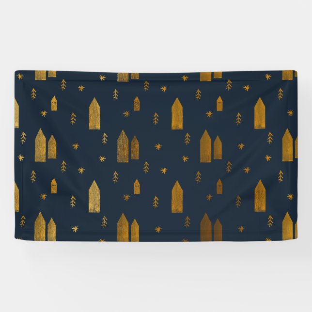 Elegantes skandinavisches Weihnachten Banner (Horizontal)