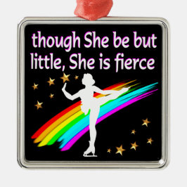 ELEGANTES SKATEN-DESIGN SILBERNES ORNAMENT