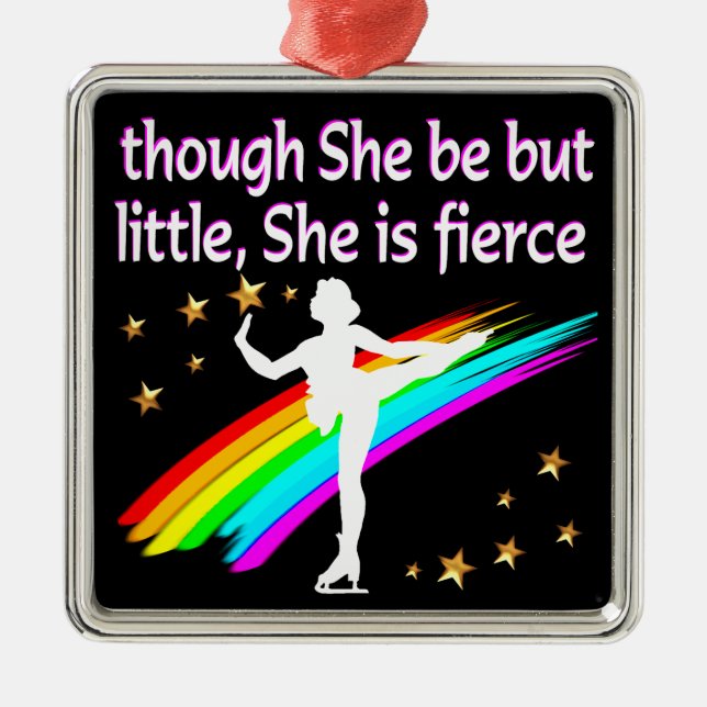 ELEGANTES SKATEN-DESIGN SILBERNES ORNAMENT (Vorne)