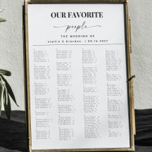 Elegantes Skript Alphabetisches Hochzeitsstift