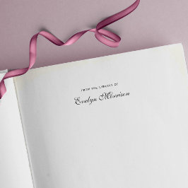Elegantes Skript aus der Bibliothek Permastempel