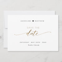 Elegantes Skript, Einfache Briefmarke Hochzeit spe