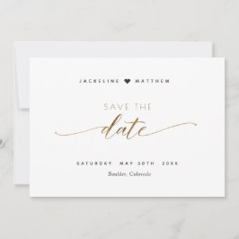 Elegantes Skript Einfache Hochzeit Speichern Sie d Save The Date