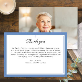 Elegantes Skript Einfaches benutzerdefiniertes Fot Dankeskarte