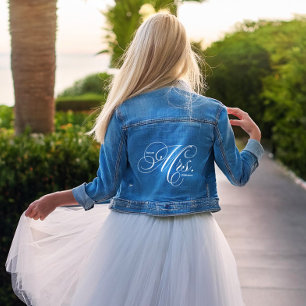 Elegantes Skript "Future Mrs." Custom Bride zu sei Jeansjacke