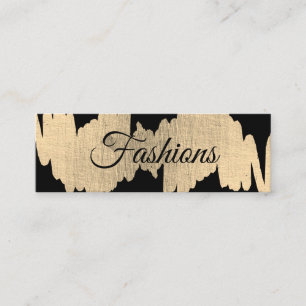 Elegantes Skript (gold metallic) Mini Visitenkarte