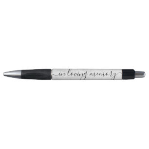 Elegantes Skript in Love Memory Marble Beerdigung Kugelschreiber