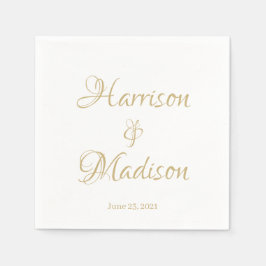 Elegantes Skript mit benutzerdefinierten Namen Dat Serviette