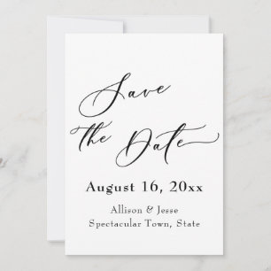 Elegantes Skript mit roter Poppies Save the Date K