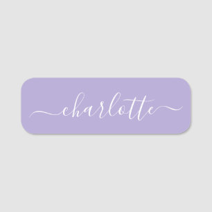 Elegantes Skript Moderner Name Personalisiert Lave Namensschild