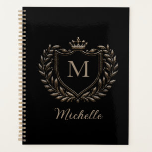 Elegantes Skript-Monogramm, individuell angepasst, Planer