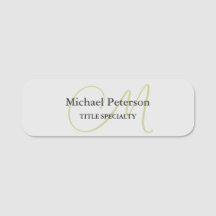 Elegantes Skript-Monogramm Initial Modern
