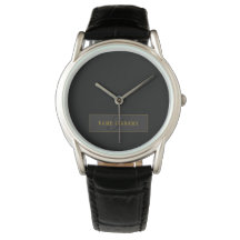 Elegantes Skript-Monogramm Schwarz & Gold