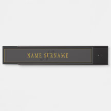 Elegantes Skript-Monogramm Schwarz & Gold