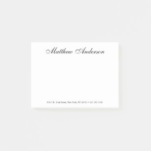 Elegantes Skript Post-it Klebezettel