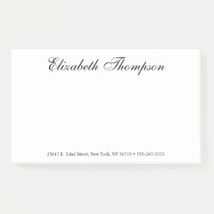 Elegantes Skript Post-it Klebezettel