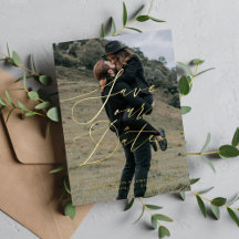 Elegantes Skript Save the Date