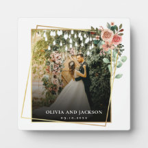 Elegantes Skript Schwarz und Weiß Hochzeit